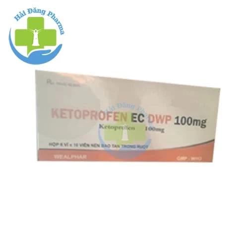 Ketoprofen EC DWP 100mg - Hộp 6 vỉ x 10 viên